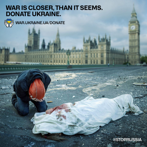 'War is closer, that it seems' (출품 국가 - 우크라이나 / 광고주 - ukranine.ua / 광고 회사 - Looma). ⓒ부산국제광고제