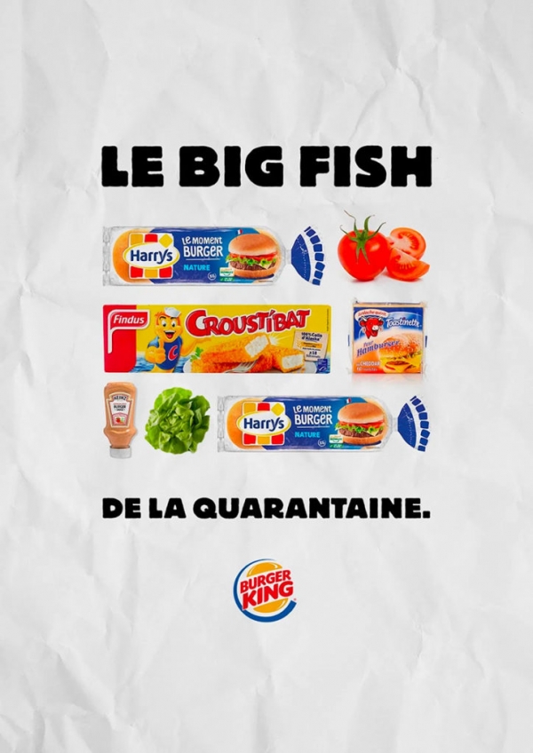 버거킹 빅피쉬 레시피 광고. ⓒ버거킹 프랑스