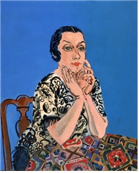 '에밀리엔 뒤피의 초상 Portrait of Emilienne Dufy', 1930 © Musée des Beaux-Arts Jules Chéret, Nice / © ADAGP, Paris